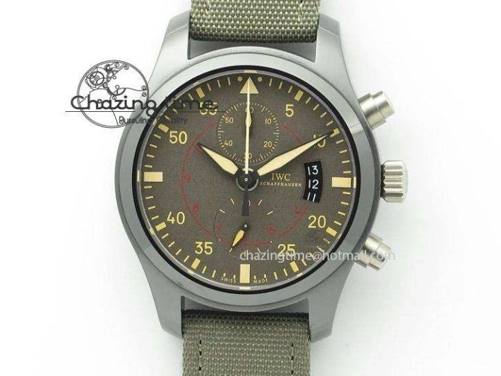 MIROTIME 0119 Pilot Top Gun Miramar IWC388002 ZF 1:1 Best Edition Ceramic Case On Nylon Strap A Practical 7345